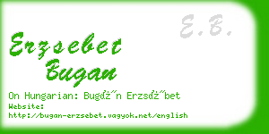 erzsebet bugan business card